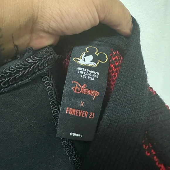 Forever 21 Mickey Mouse Disney Plaid Cardigan 90th Anniversary - Picture 9 of 9